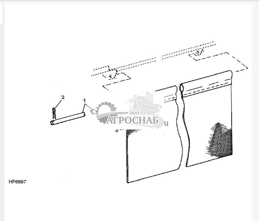 SEPARATOR CURTAIN (RASP BAR CYLINDER) 